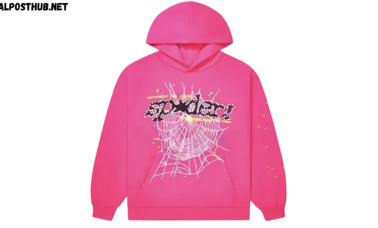 pink sp5der hoodie