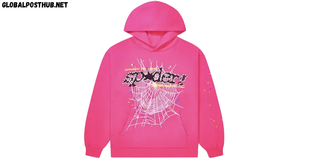 pink sp5der hoodie